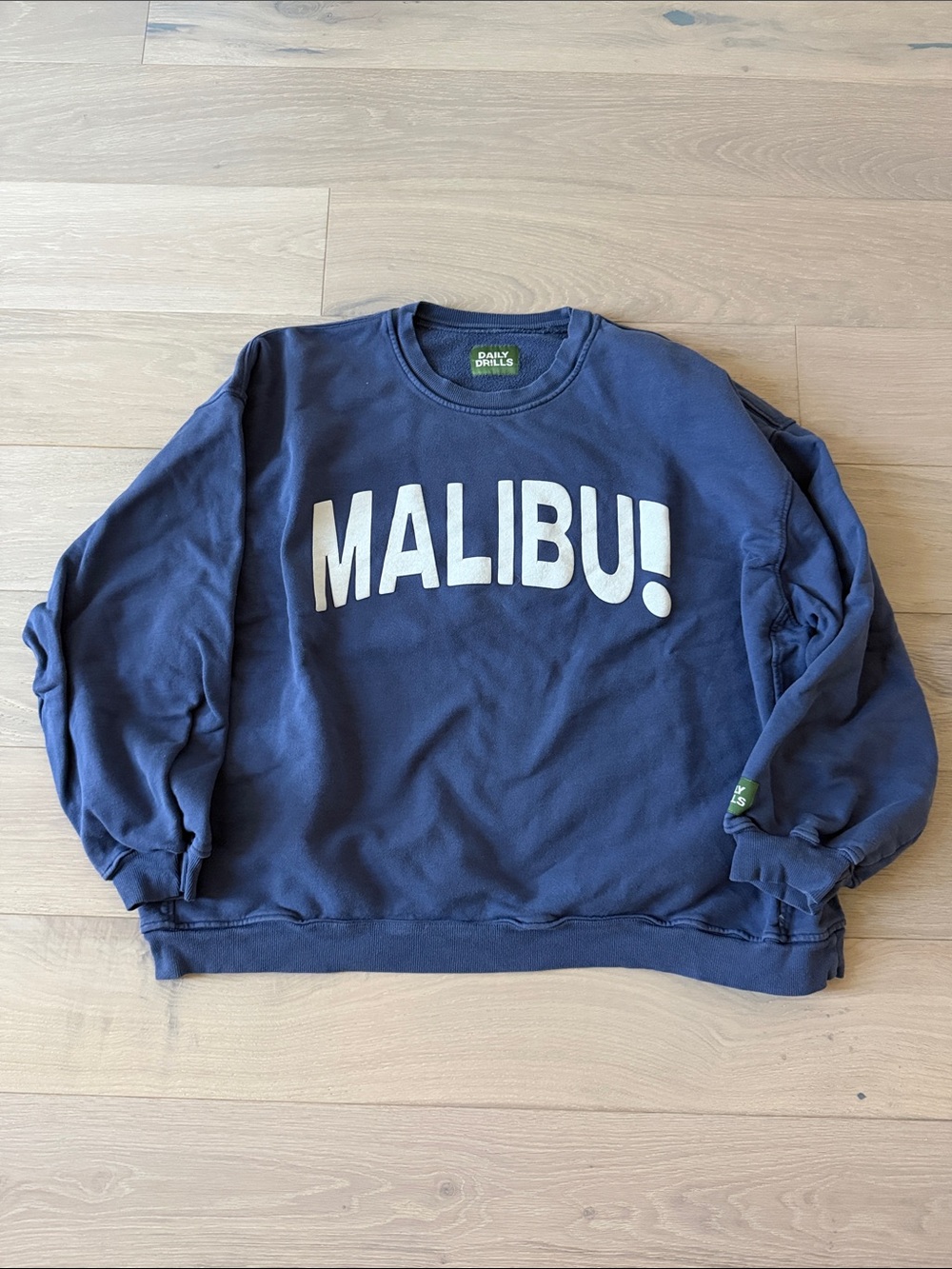 Daily Drills Navy 'MALIBU!' Crewneck Sweatshirt